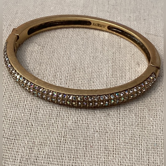 J. Crew Jewelry - J.Crew J Crew Neon Pave sparkle Hinged Bracelet 1590